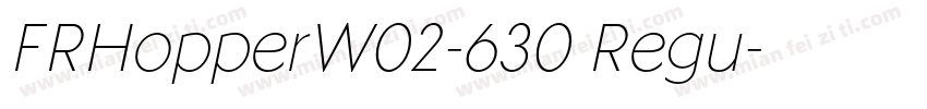 FRHopperW02-630 Regu字体转换